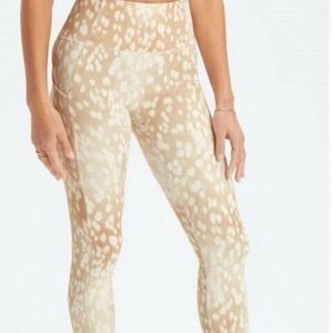 Fabletics OASIS PureLuxe High Waisted Leggings Spotted Doe Print Size L NWT